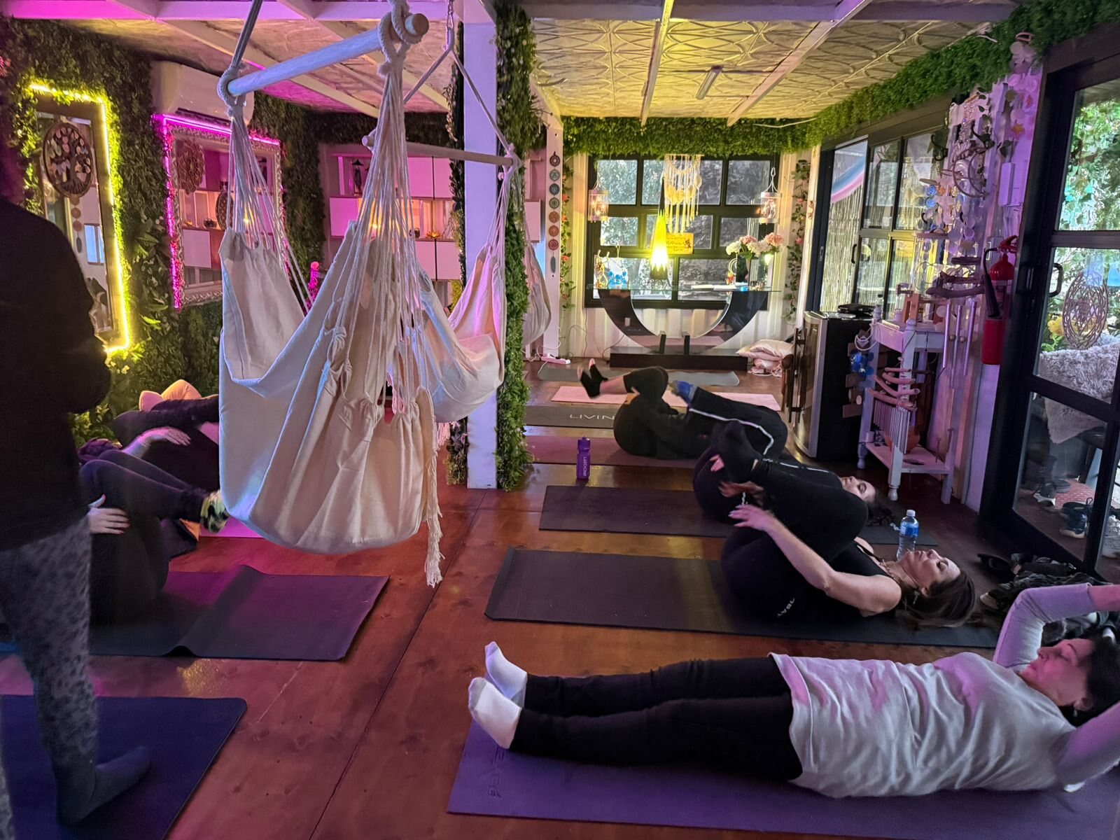 HappiSpace Fairmount studio with soft light and hammocks